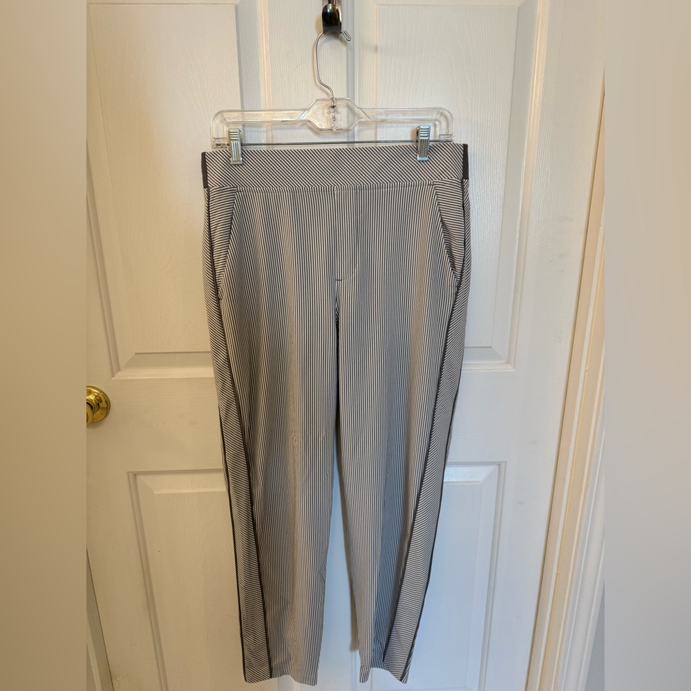 Athleta Brooklyn Ankle Pants Women's Size 10 City Stripe